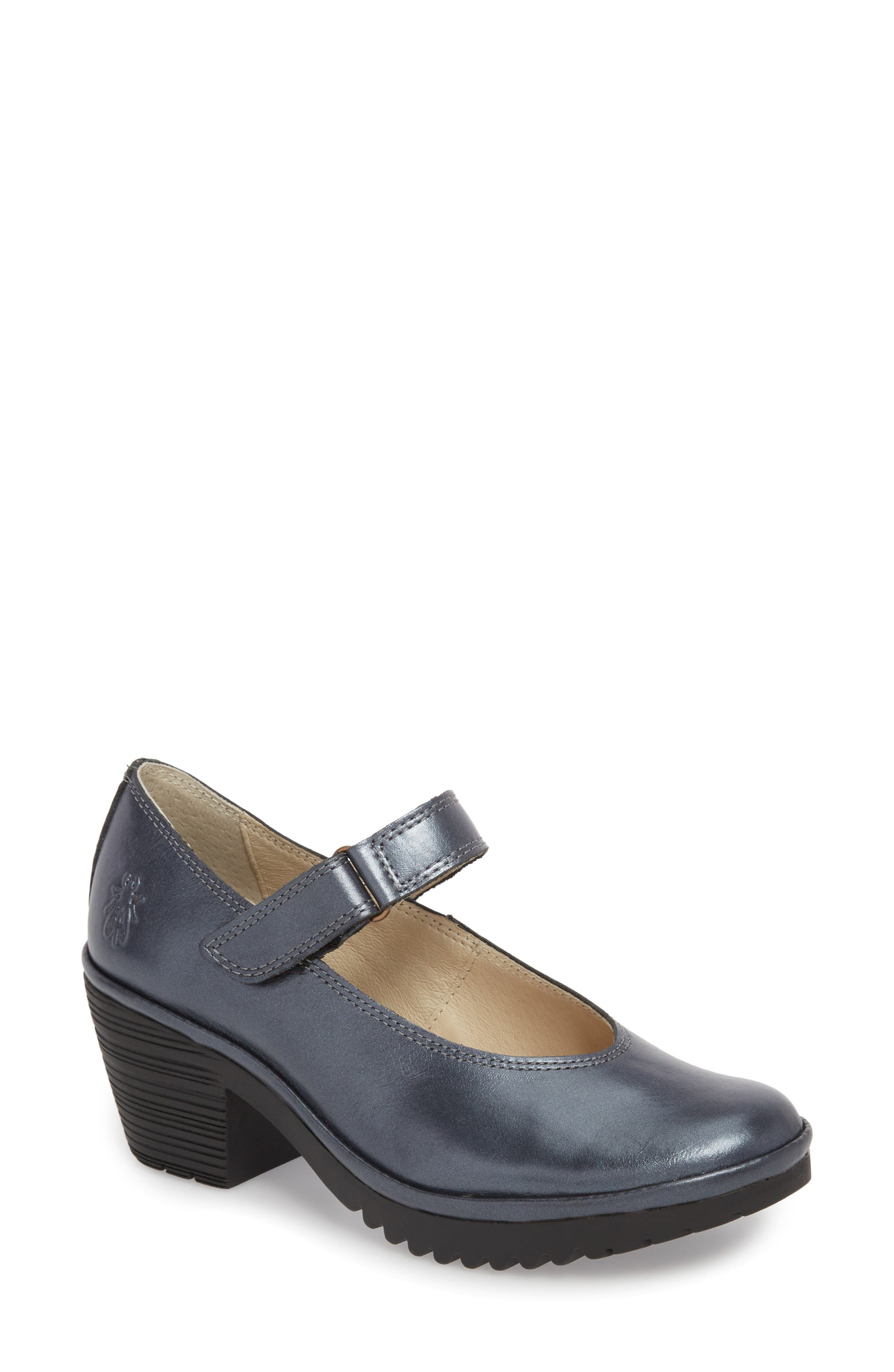 Fly London Wiss Mary Jane Pump - Grey