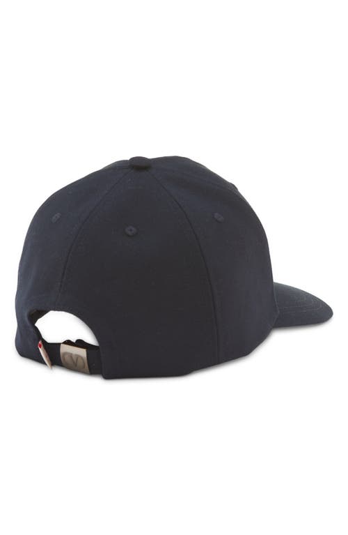 Shop Valentino Garavani Vlogo Baseball Cap In Nero