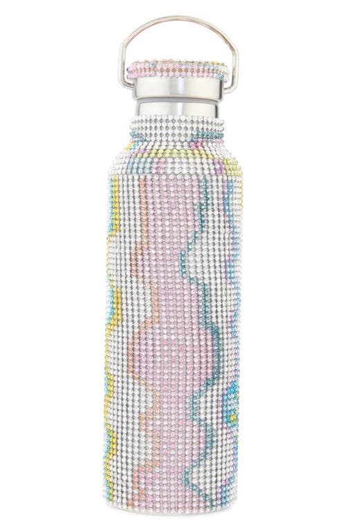 Collina Strada Crystal Embellished Insulated Water Bottle In Multi