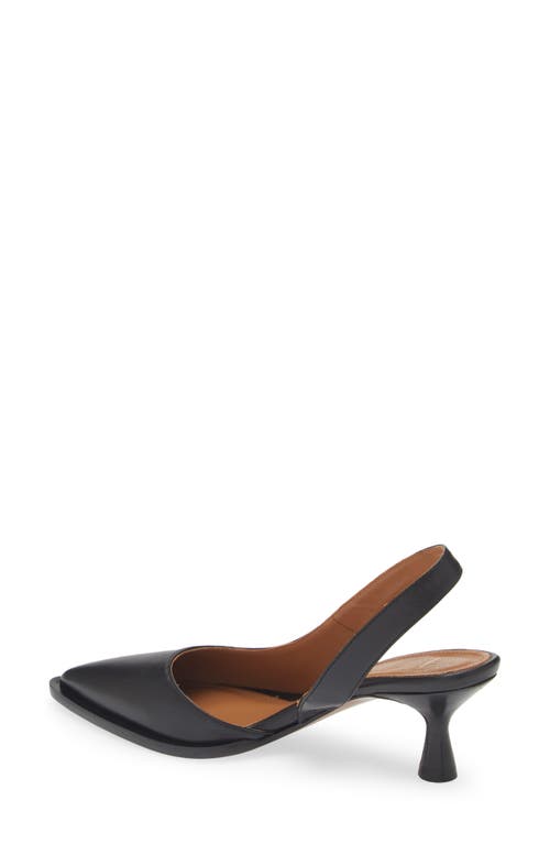 Atp Atelier Desana Slingback Pointed Toe Half D'orsay Pump In Black