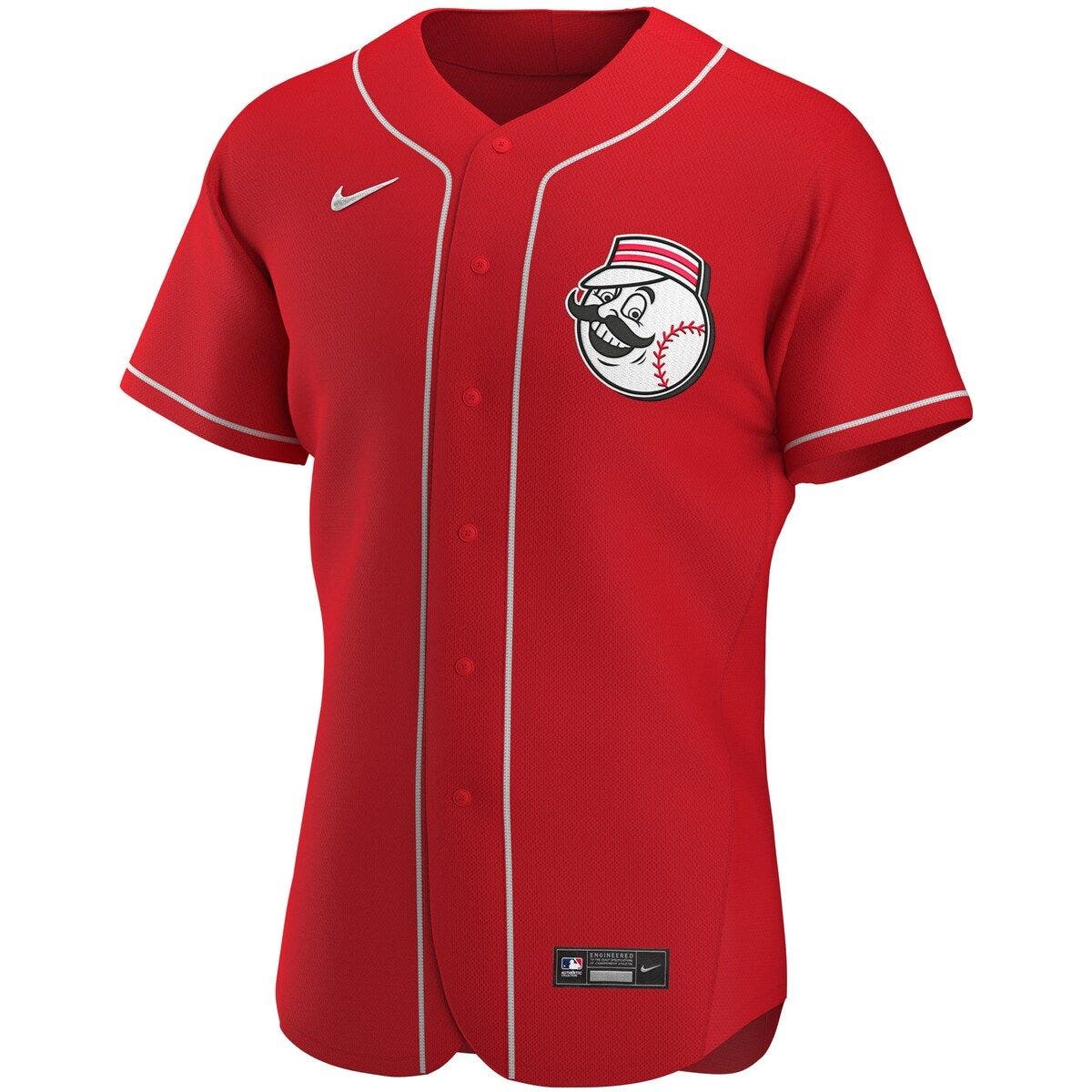 Nike Men's Nike Scarlet Cincinnati Reds Alternate Authentic Team Logo