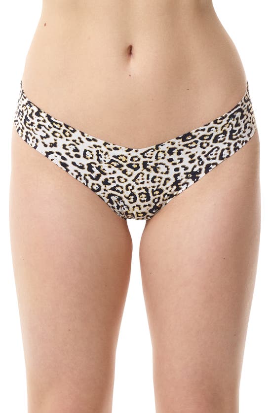 Commando Microfiber Thong In Modern Leopard