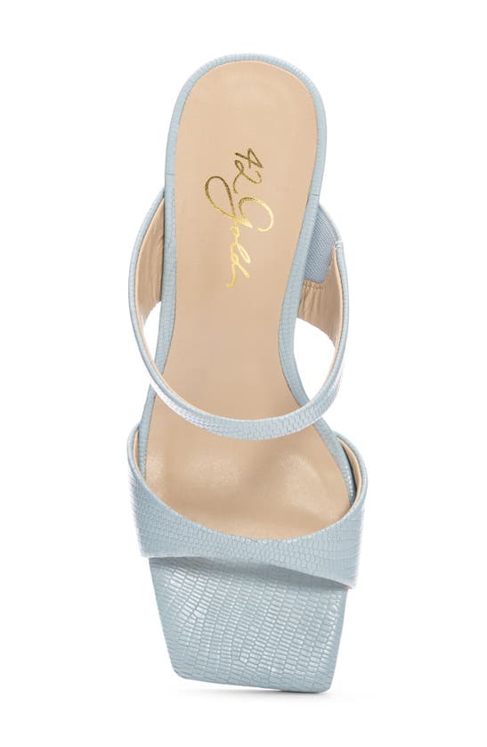 Shop 42 Gold Omira Wedge Sandal In Blue