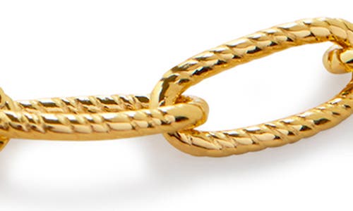 Monica Vinader Chain Link Friendship Slider Bracelet In 18ct Gold Vermeil