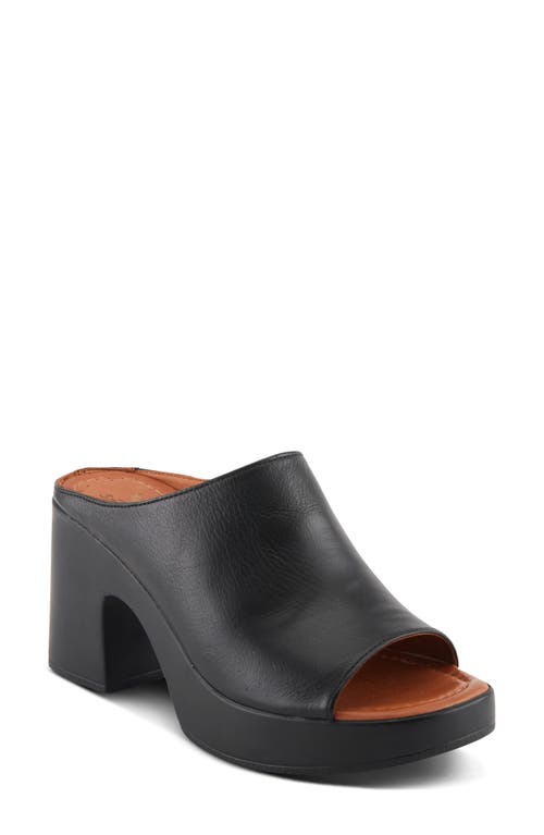 Spring Step Nikayon Platform Slide Sandal In Black