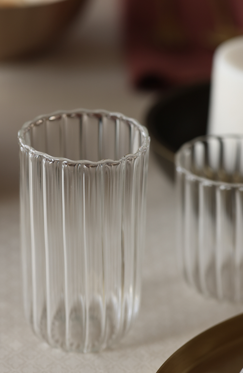 Fleck Kira Tall Tumbers In Clear