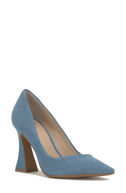 Vince Camuto Akental Pointed Toe Pump in Med Wash Denim at Nordstrom, Size 9