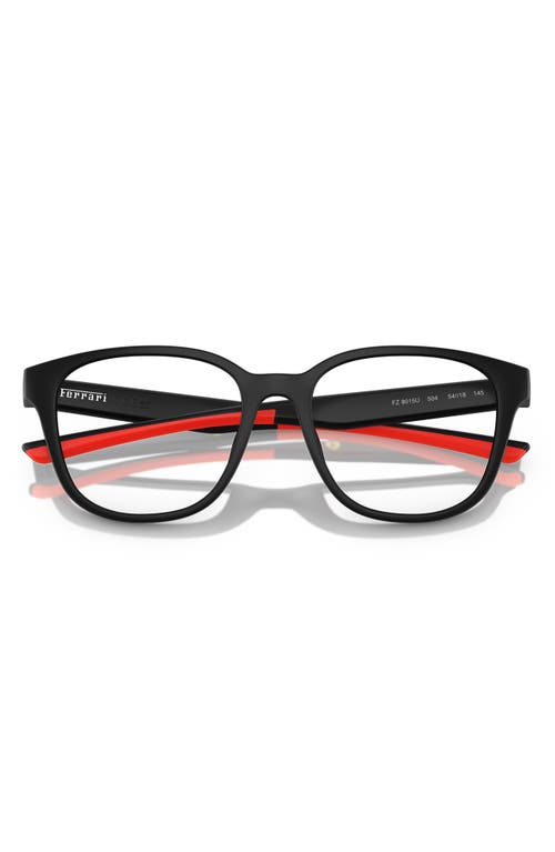 Scuderia Ferrari X 52mm Round Optical Glasses In Matte Black