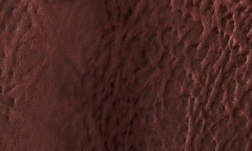 Shop Lucky Brand Marla Pebbled Leather Coat In Burgundy