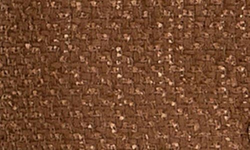 Endless Rose Button Front Tweed Minidress In Camel