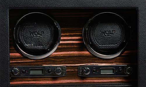 Shop Wolf Roadster 4-watch Winder & Case In Black