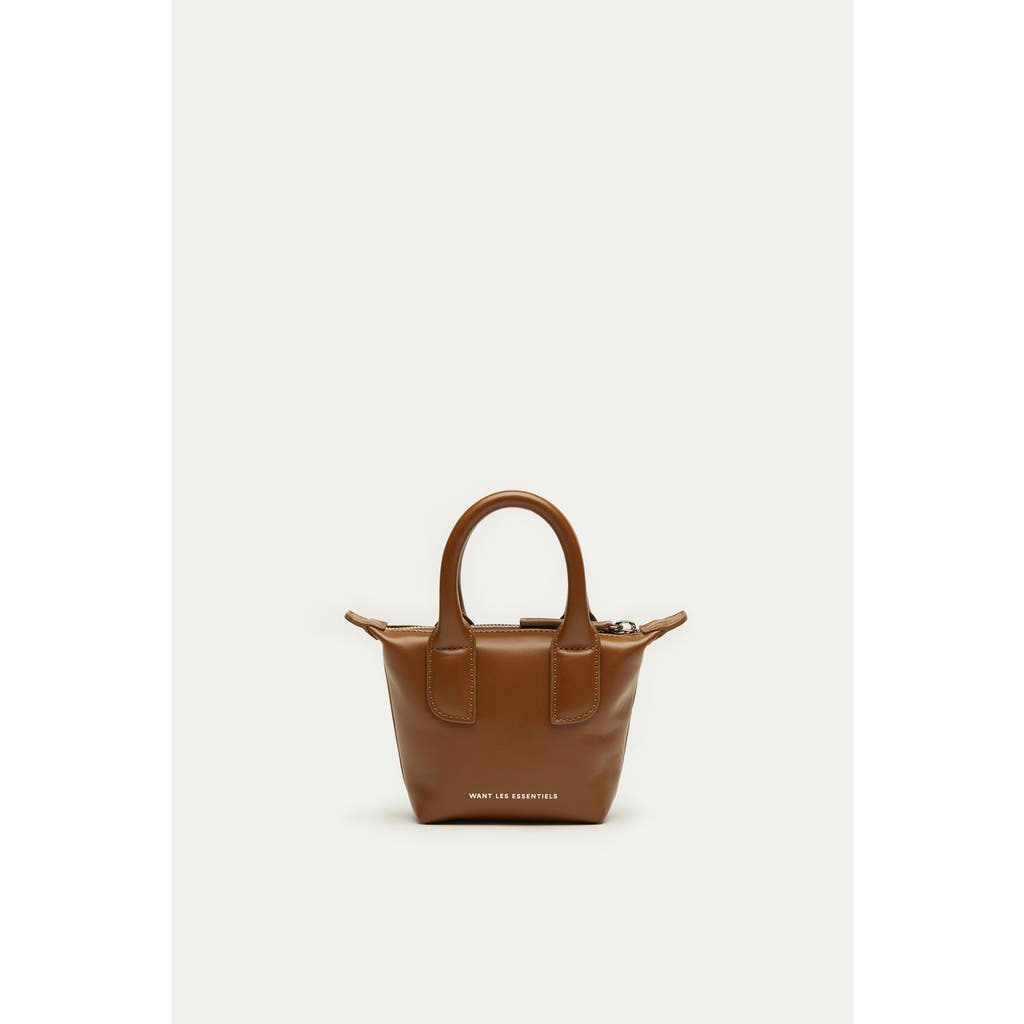 Want Les Essentiels Micro O'Hare Smooth Leather Crossbody Bag in Cuero