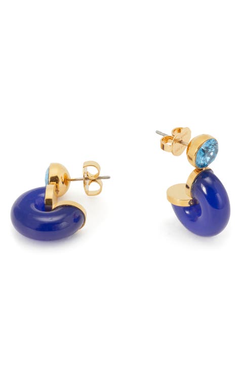 Millenia Clip Earrings Ear Cuff, Light Colorado Topaz. Gold shiny -  Earrings - Swarovski