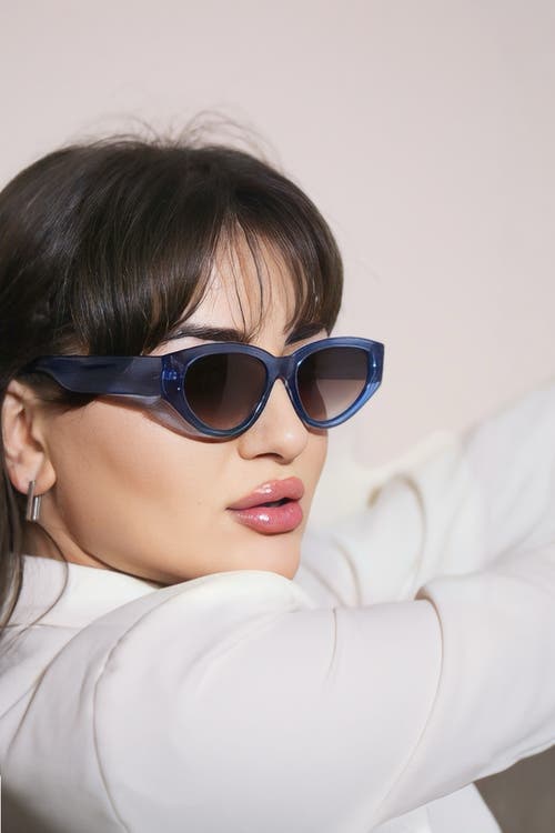 Shop Velvet Eyewear Rosa Sunglasses In Dusty Blue