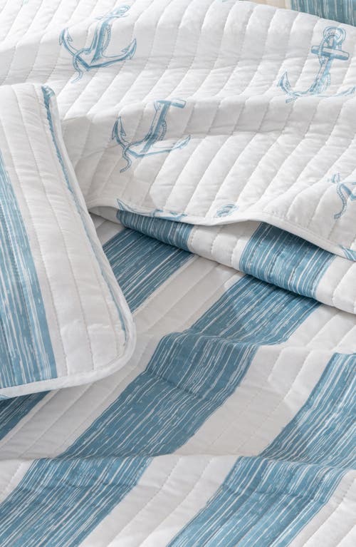 Woven & Weft Coastal 3-piece Quilt Set In Blue