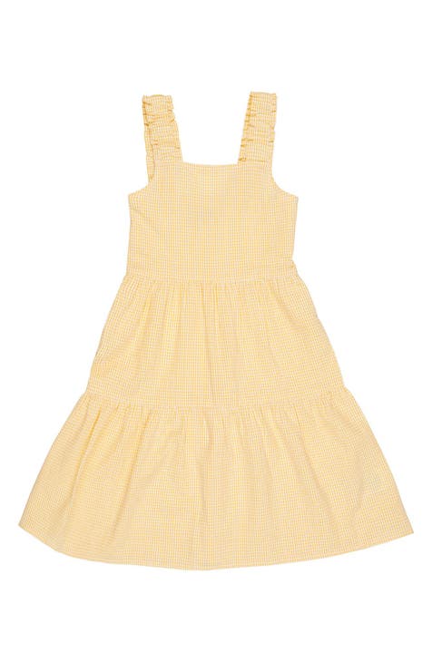 Kids' Mia Gingham Sunrise Cotton Dress (Big Kid)