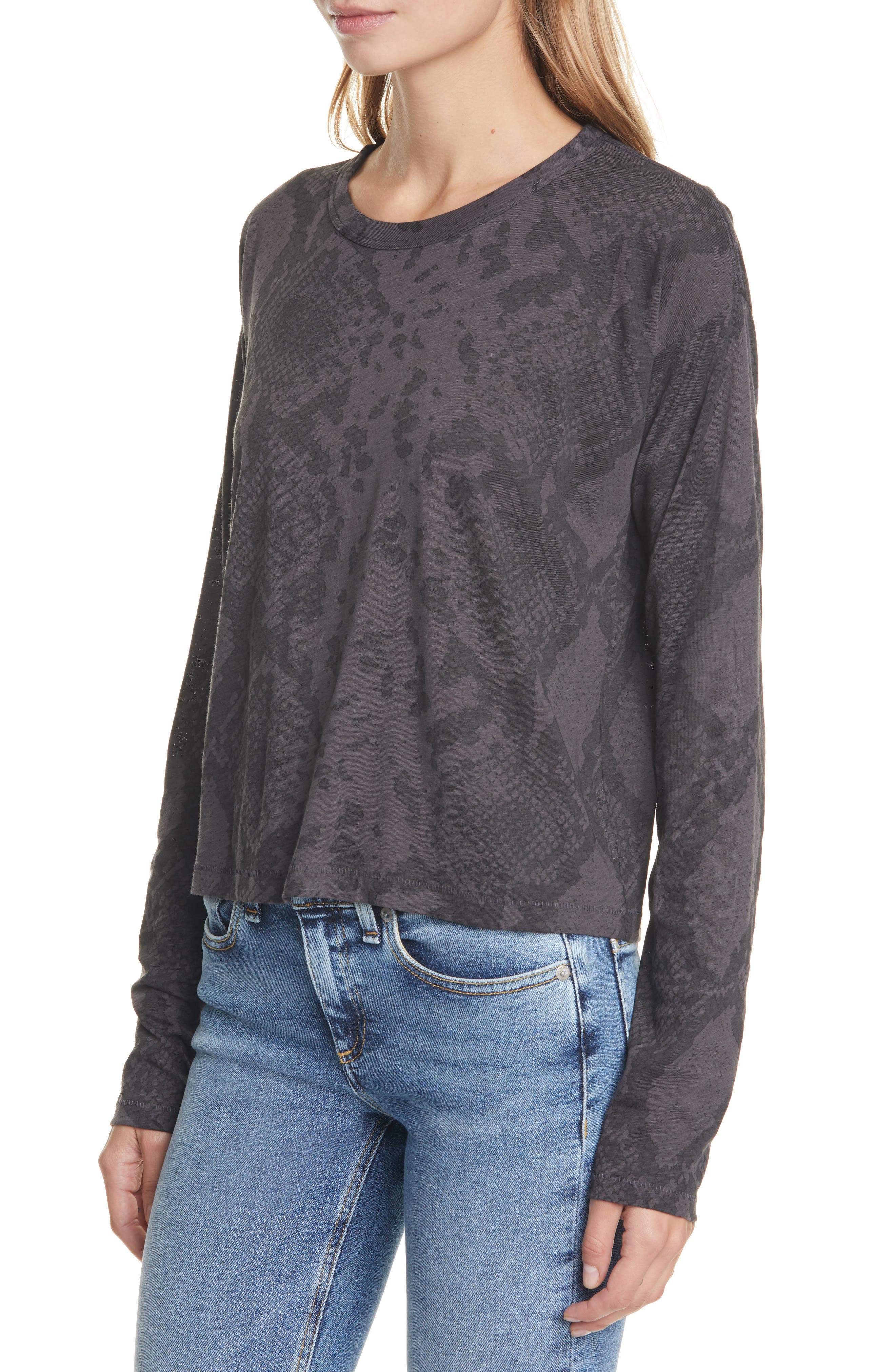 rag and bone snake print tee