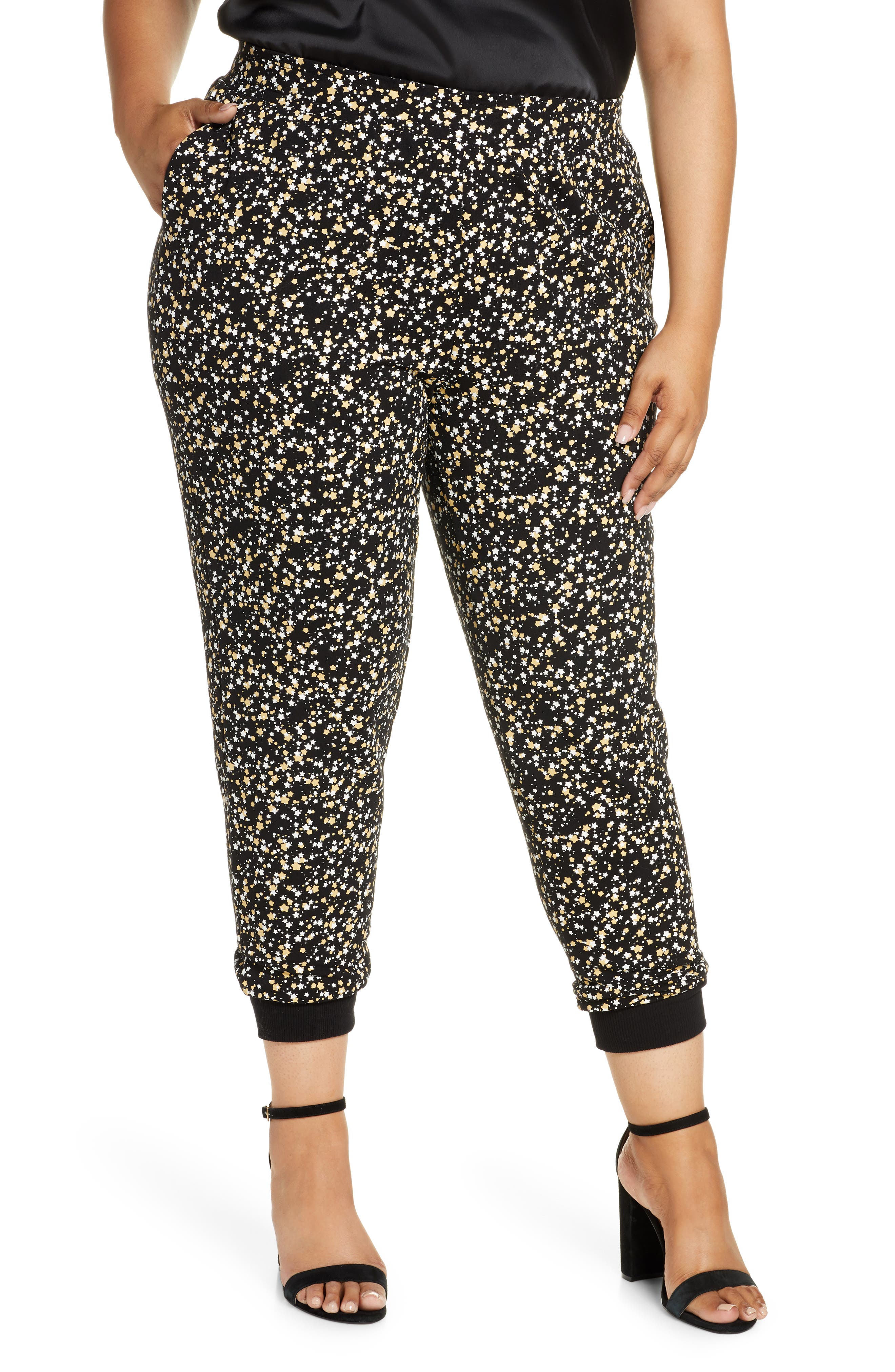 R29 x ELOQUII Star Print Jogger Pants (Plus Size) Nordstrom