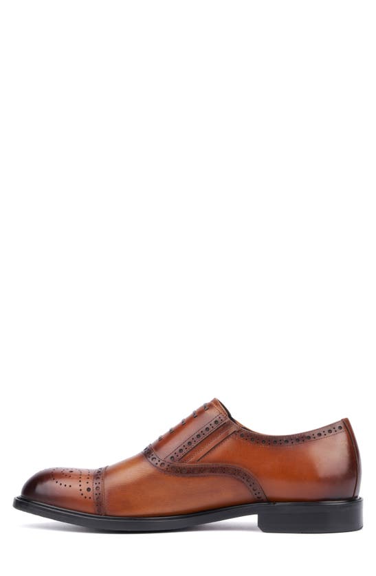 Shop Vintage Foundry Cosmio Slip-on Oxford In Cognac