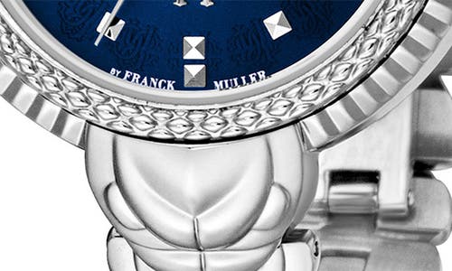 Roberto Cavalli By Franck Muller Crystal Swiss Quartz Bracelet Watch, 32mm In Silver