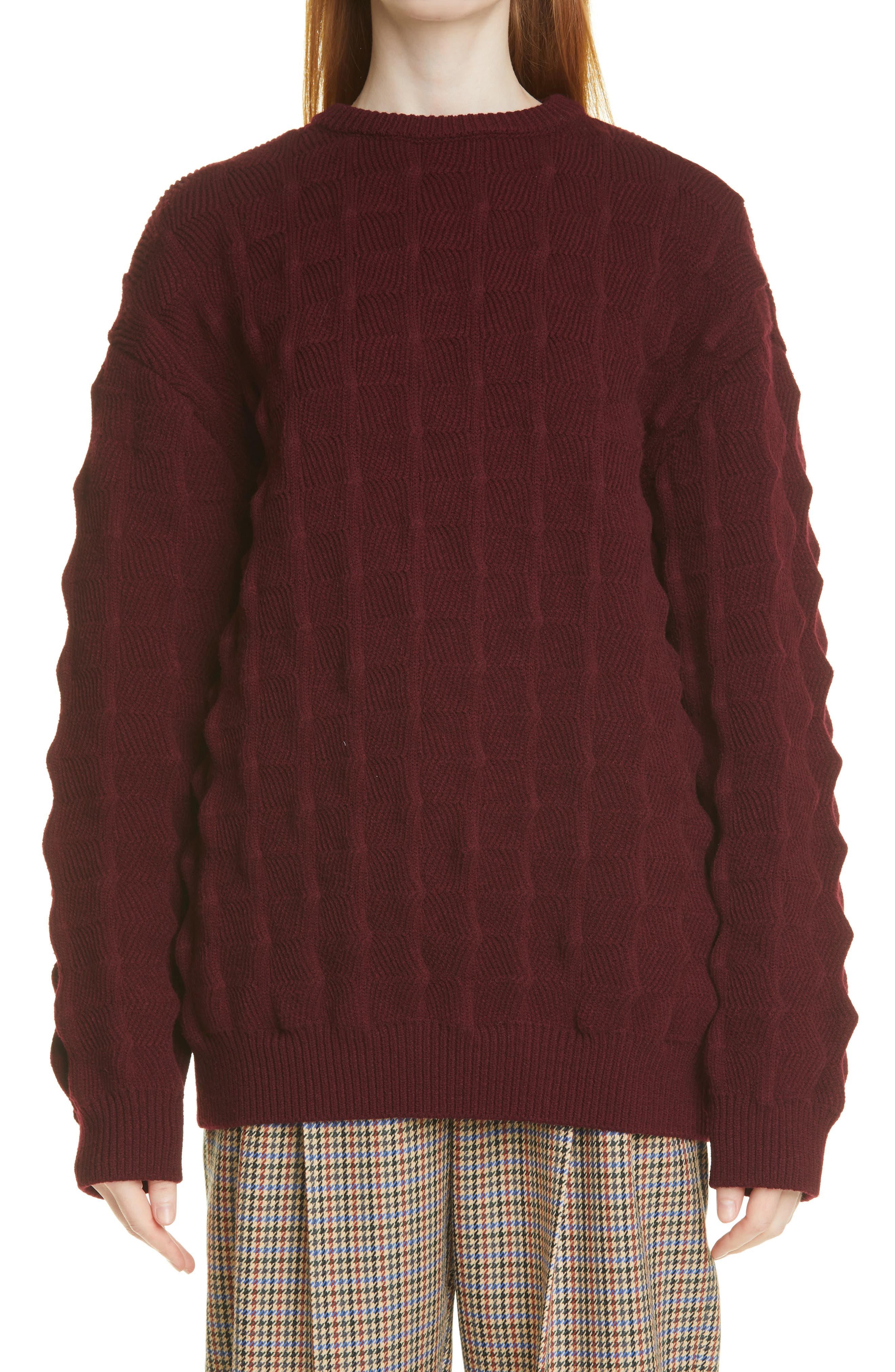 Crew necks Stella Mccartney - Wool monogram jacquard sweater