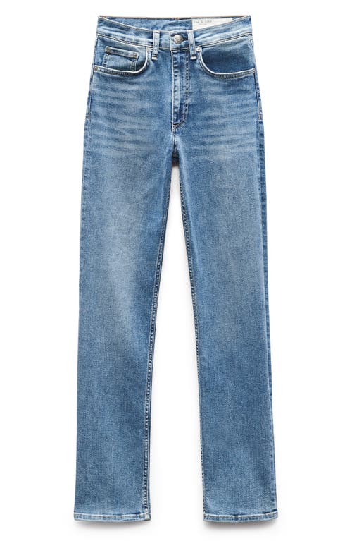 Rag & Bone Flexi Wren Full Length Straight Jeans In Mack
