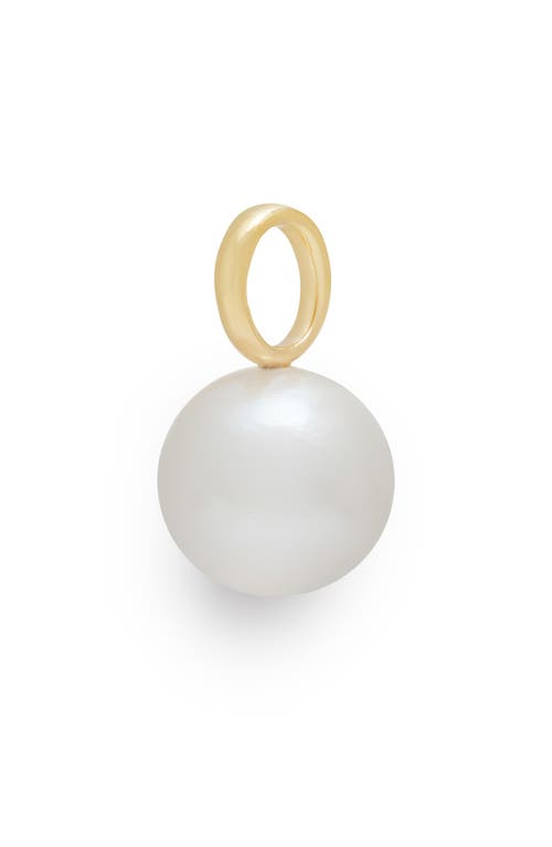 Monica Vinader Nura Freshwater Pearl Pendant Charm In 18ct Gold Vermeil/silver