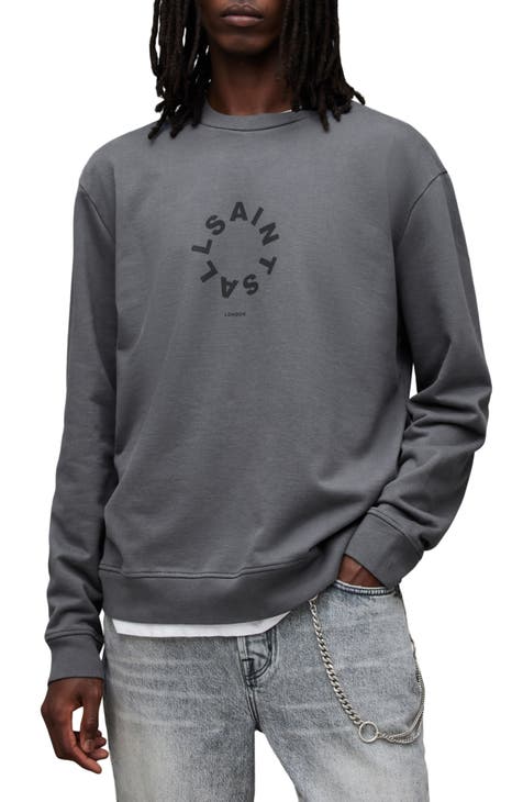 Buy Men Grey Graphic Print Crew Neck Sweatshirt Online - 566916