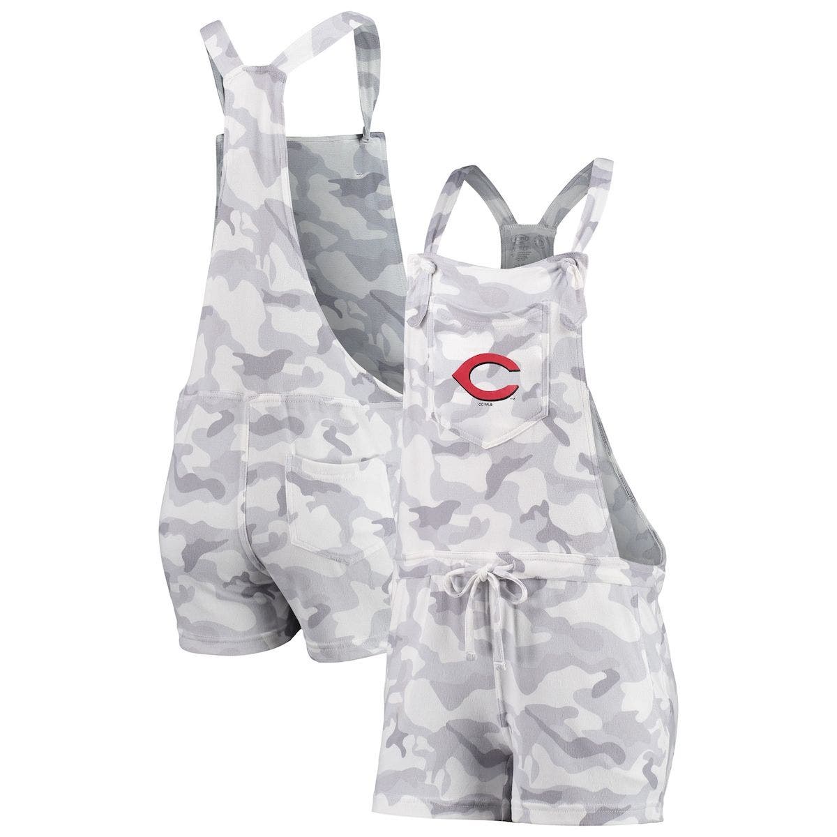 Womens Gray Cincinnati Reds Camo Overall Romper at Nordstrom Nordstrom Women Clothing Dungarees 