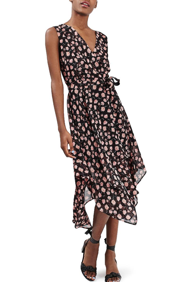 Topshop Floral Print Wrap Dress | Nordstrom