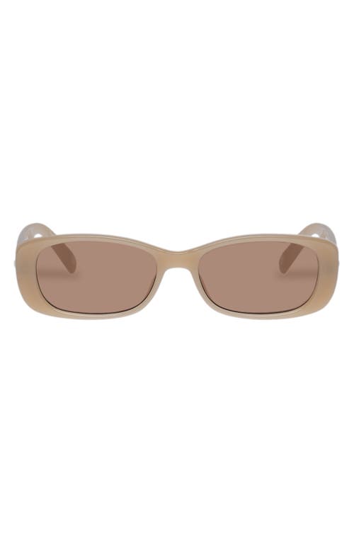 Unreal 52mm Rectangular Sunglasses in Latte