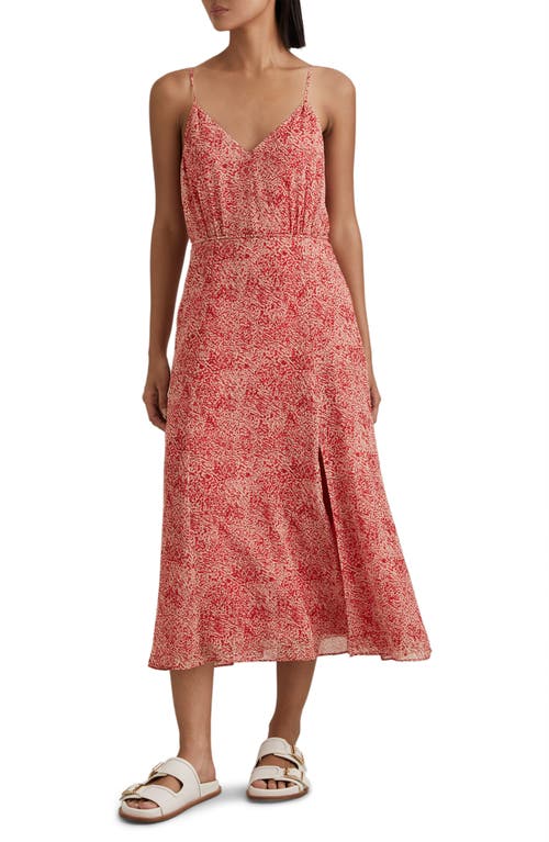 Reiss Olivia Tie Waist Maxi Dress Red at Nordstrom,