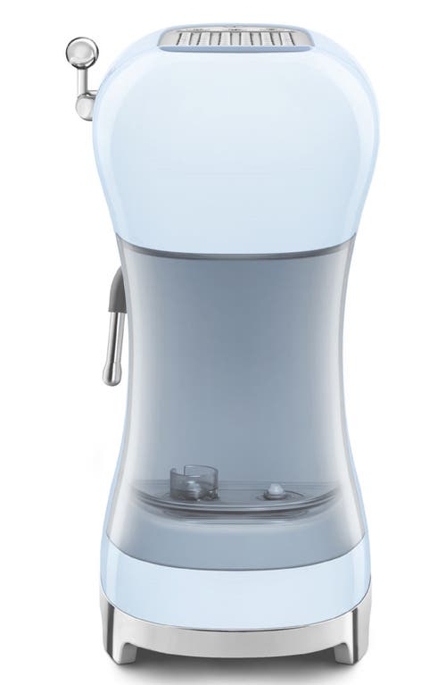Smeg Manual Espresso Machine In Pastel Blue
