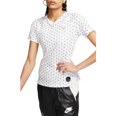 Nike Dri-Fit Breathe Fff Stadium Away Soccer Jersey, White