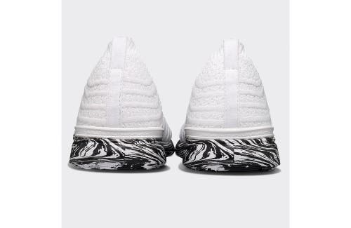 Apl Athletic Propulsion Labs Techloom Wave Sneakers In White/black/marble
