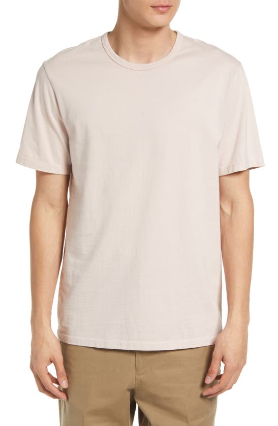 Vince Solid T-shirt In Washed Rosewater