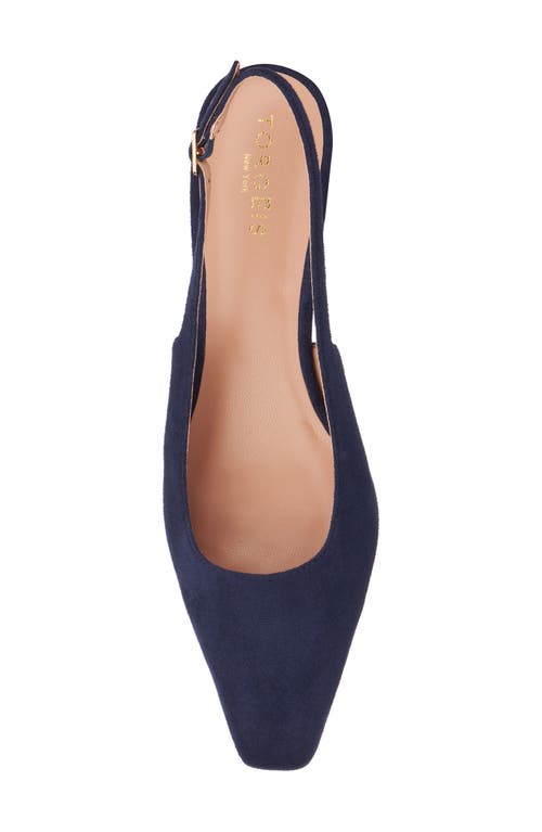 Torgeis Slingback Kitten Heel Pump In Navy