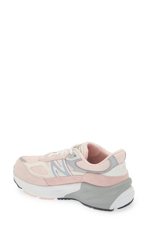 Shop New Balance Kids' 990v6 Sneaker In Pink Haze/white