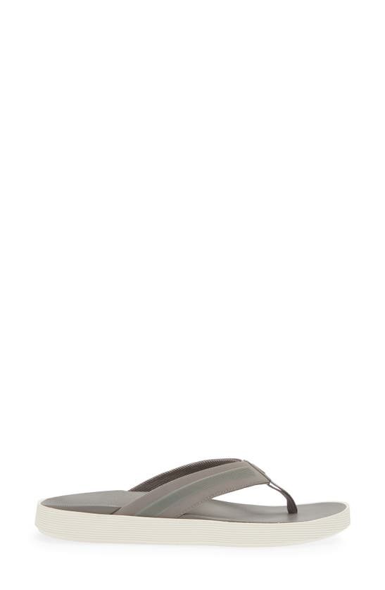 Olukai Leeward Flip Flop In Graphite / Graphite