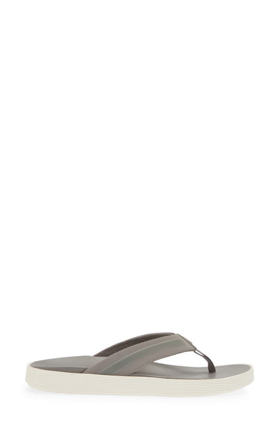 Shop Olukai Leeward Flip Flop In Graphite / Graphite