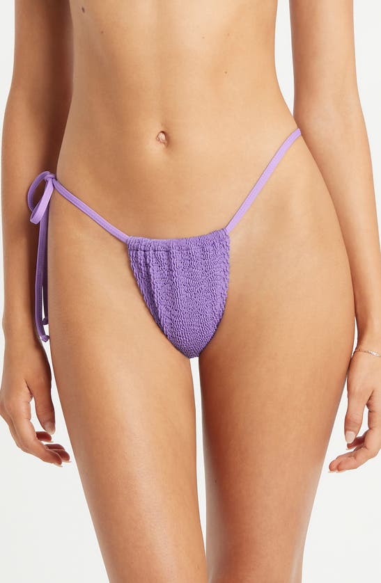 Bondeye Sparti High Cut Bikini Bottoms In Purple