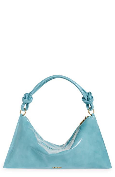 Cuyana, Bags, New Cuyana Sculpted Handle Bag In Blue Jade With Gold Top  Handle
