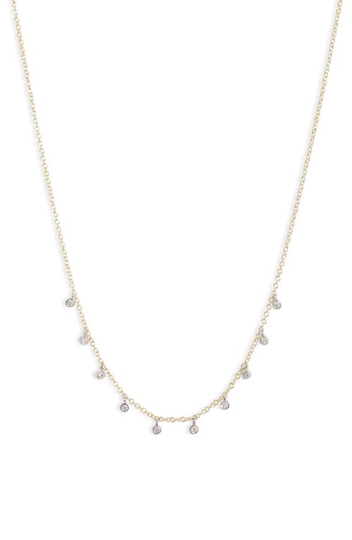Meira T Diamond Shaker Frontal Necklace In Gold