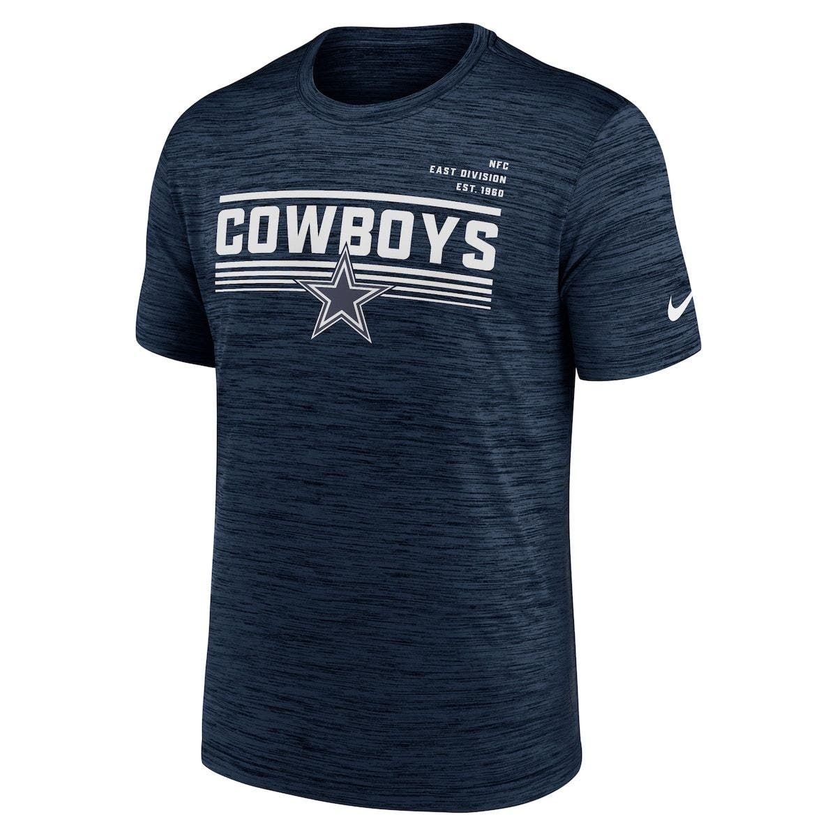 Nike Men's Nike Navy Dallas Cowboys Yardline Velocity Performance T ...