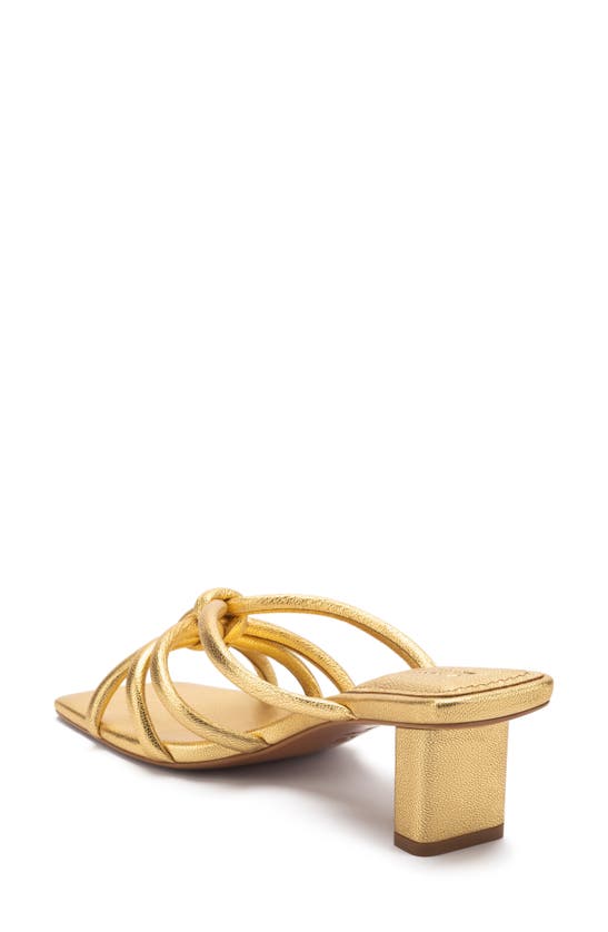 Mercedes Castillo Savanna Sandal In Gold Lamb | ModeSens