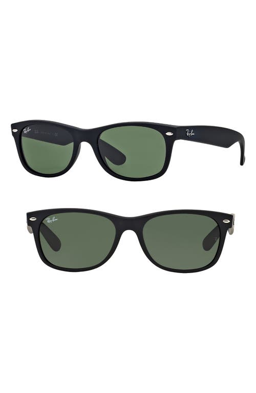Wayfarer 58mm Rectangular Sunglasses in Matte Black