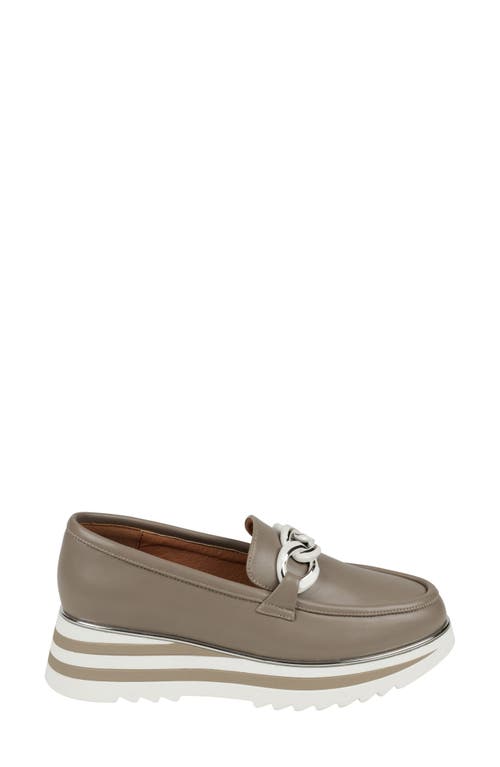 Good Choice New York Geneva Platform Loafer In Taupe