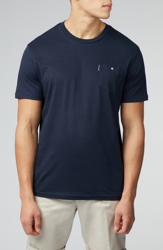 Shop Ben Sherman Signature Pocket T-shirt In Dark Navy