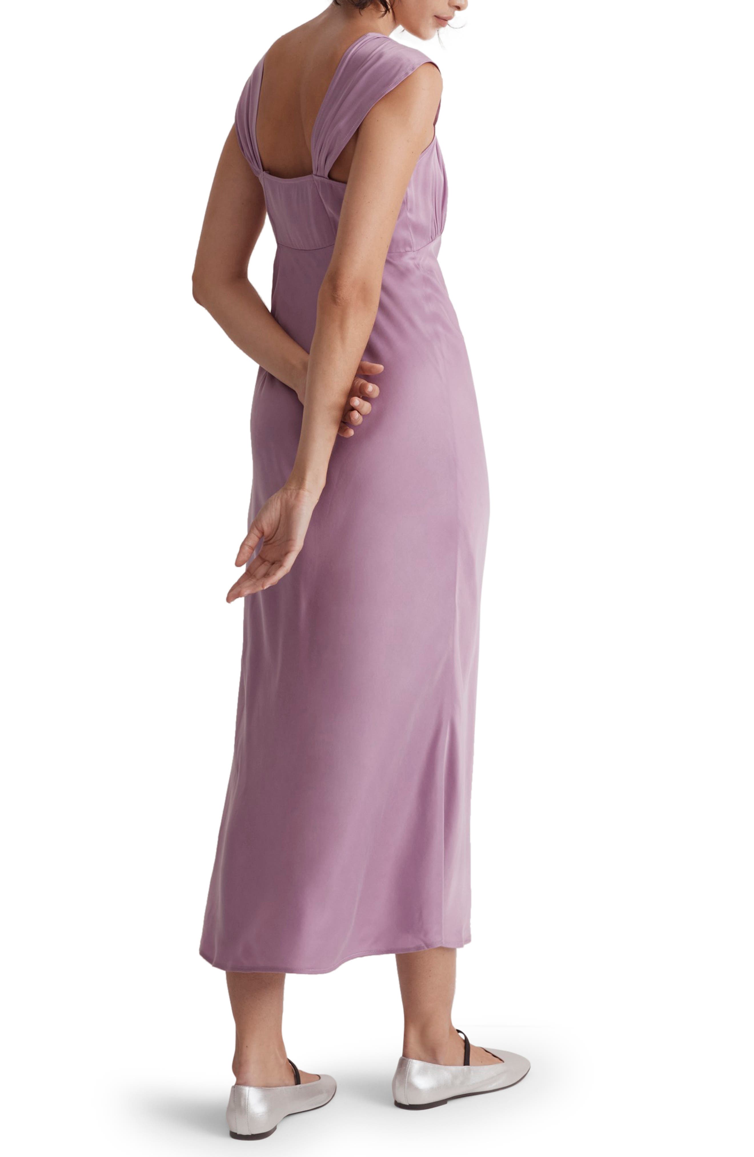 Madewell Square Neck Midi Dress in Lilac