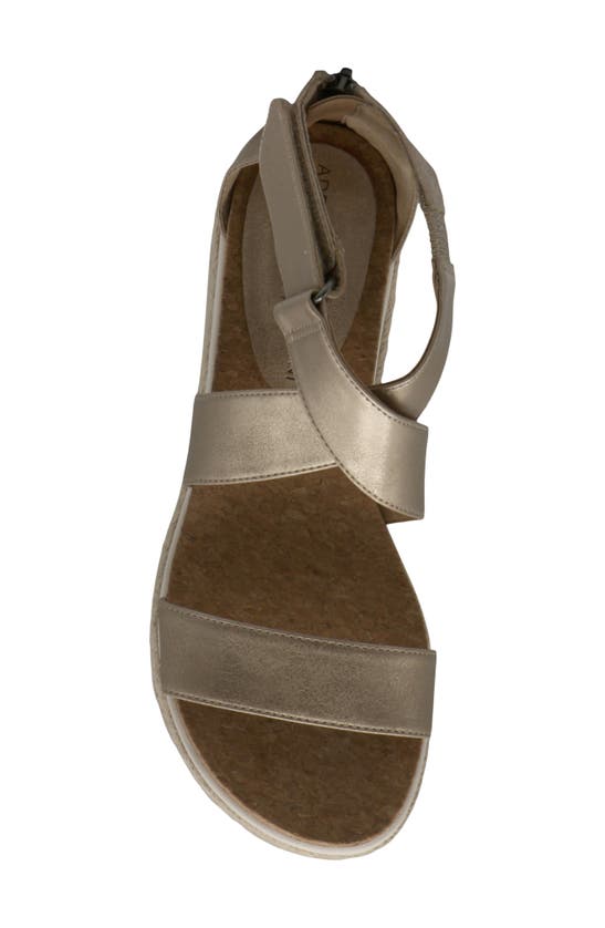 Shop Adrienne Vittadini Cape Ann Jute Platform Sandal In Golden